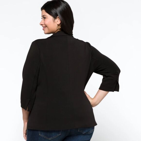 SKIES ARE BLUE Asa Modal Knit Blazer Black 2X Stitch Fix Nwt - Picture 2 of 7